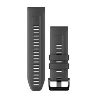 QuickFit Watch Bands for Fenix 7X - Graphite Silicone - 26 mm - 010-13117-01 - Garmin